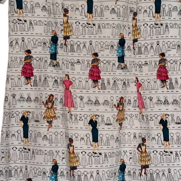 Vintage tailor made dress maker print, size 10 - Picture 3 of 3